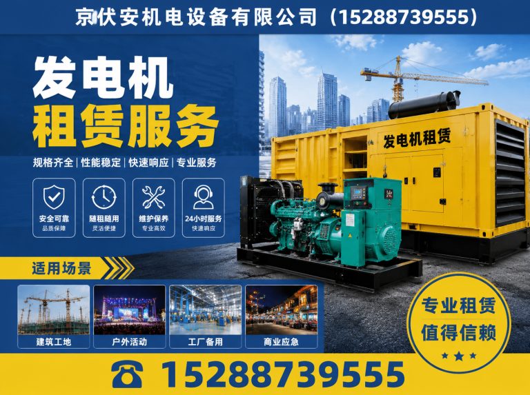 红河柴油发电机组出租展示图
